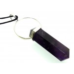 Amethyst Double Terminated Faceted Point Pendant